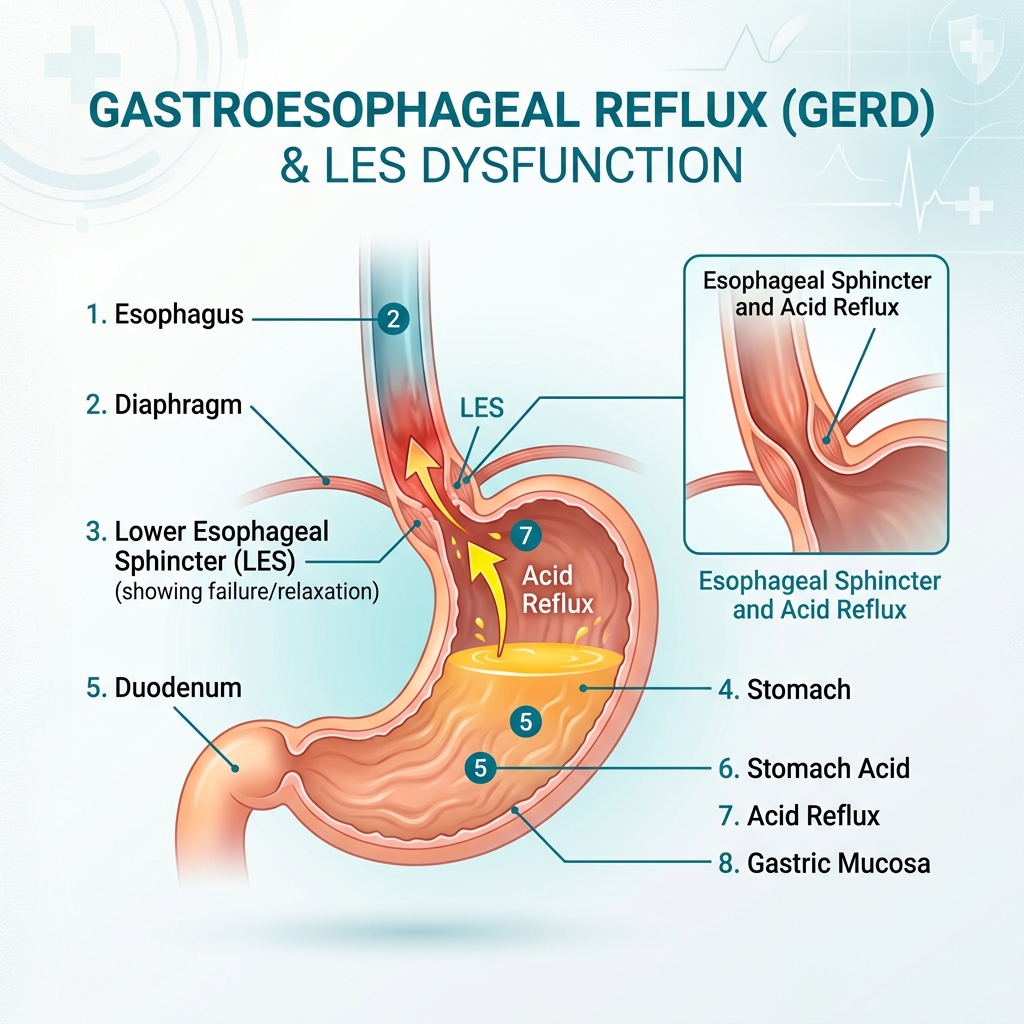 Cơ chế trào ngược dạ dày và tác dụng trung hòa axit của Magie Hydroxit